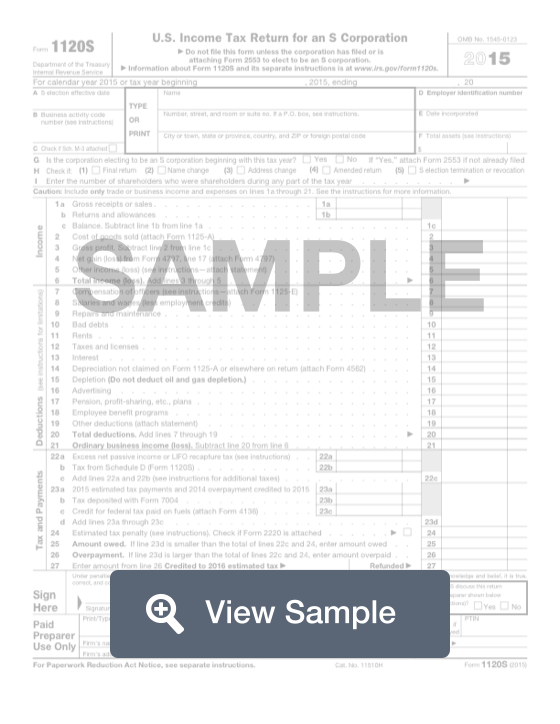 Form 1120-S