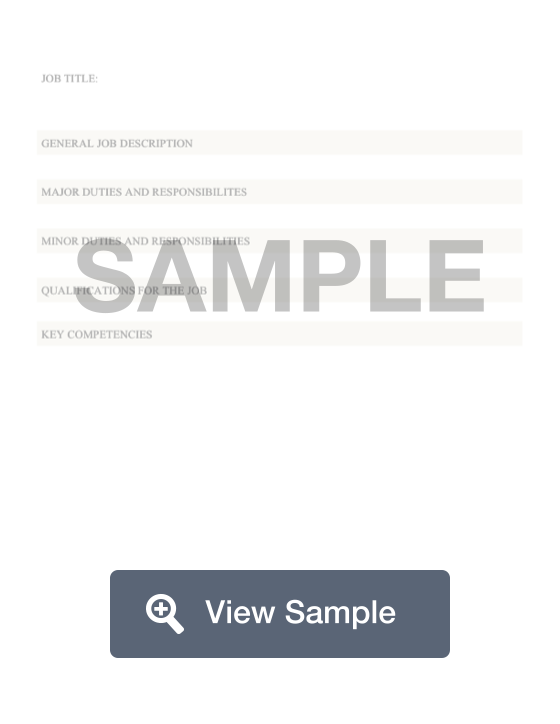 Job Description Template