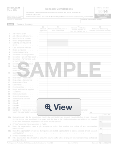 Schedule M Form