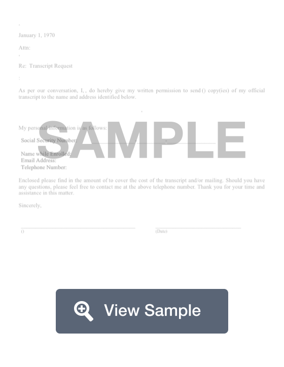 Transcript Request Form