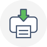 printer icon indicating print functionality