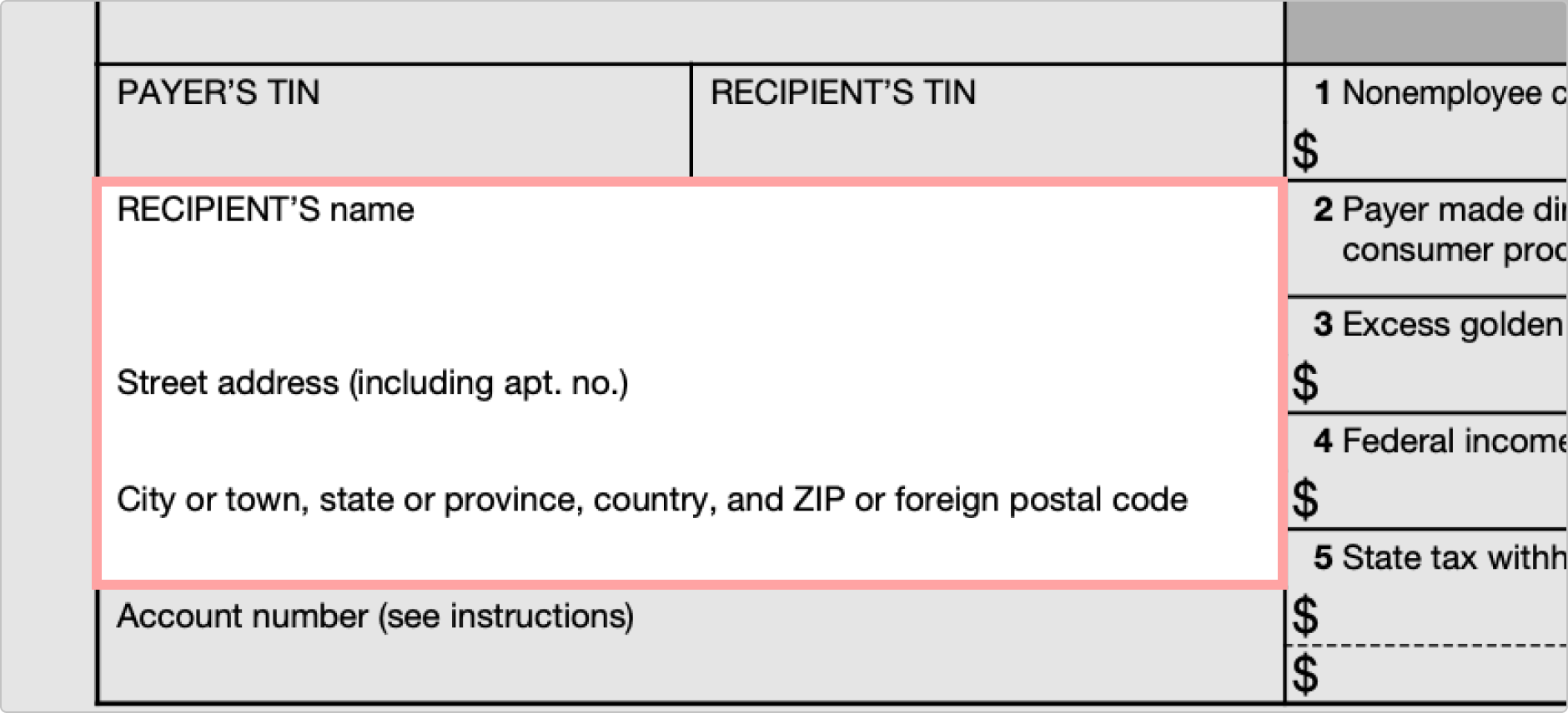 Recipient Information